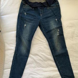 Gap Maternity Distressed Skinny Jeans